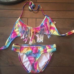 Fringe Tie-Dye Bikini